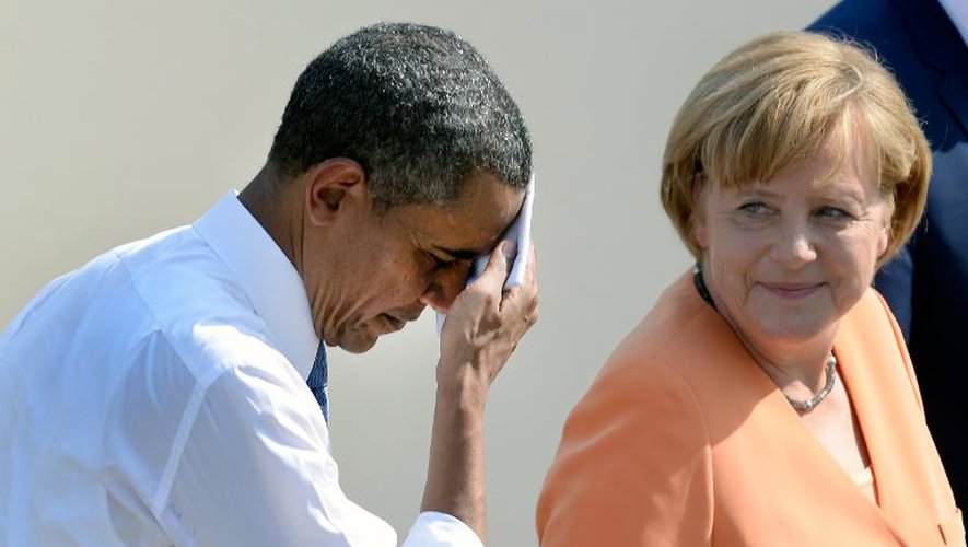 Barack Obama et Angela Merkel le 19 juin 2013 à Berlin