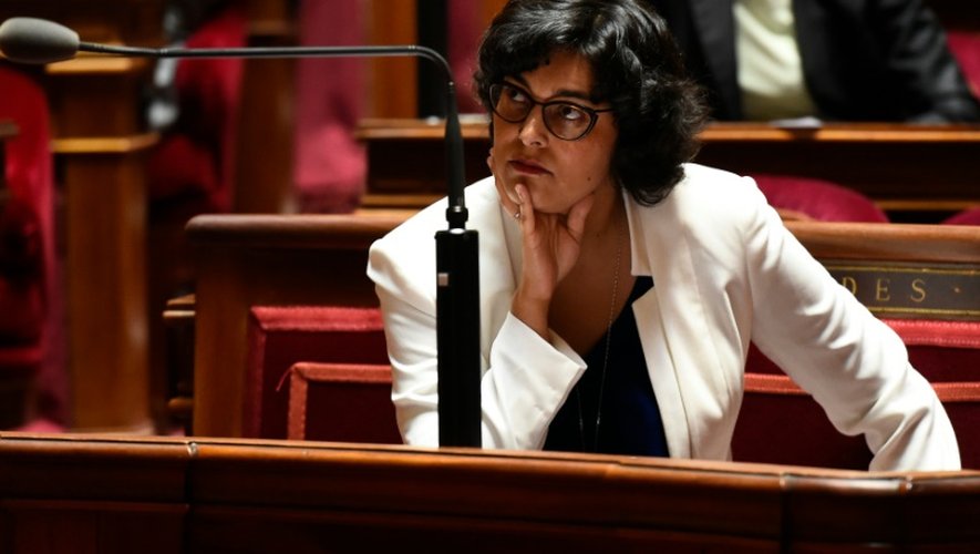 La ministre du travail Myriam El Khomri lors d'un débat au Sénat, le 28 juin 2016