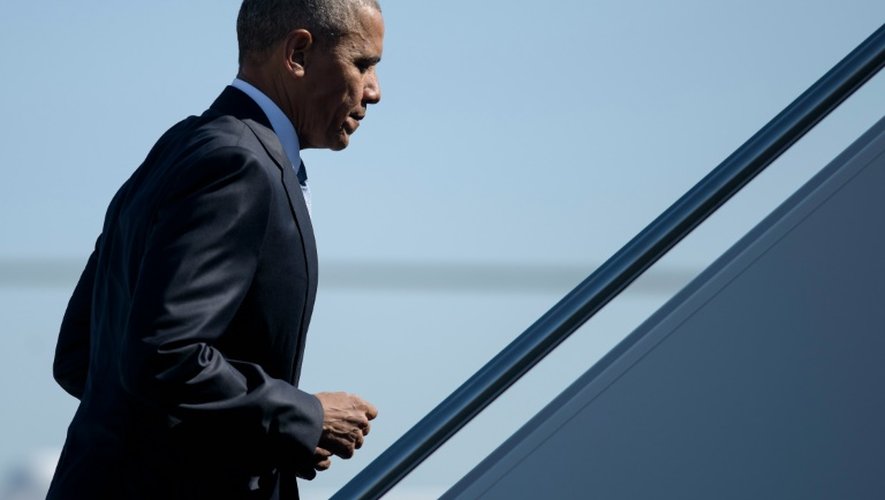 Le président Barack Obama, le 29 juin 2016 sur la base Andrews, près de Washington