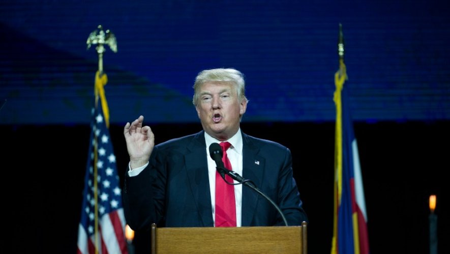 Donald Trump lors d'un meeting électoral à Denver, le 1er juillet 2016