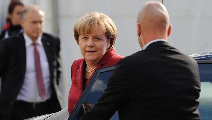 La chancelière allemande Angela Merkel à Bruxelles, le 24 octobre 2013
