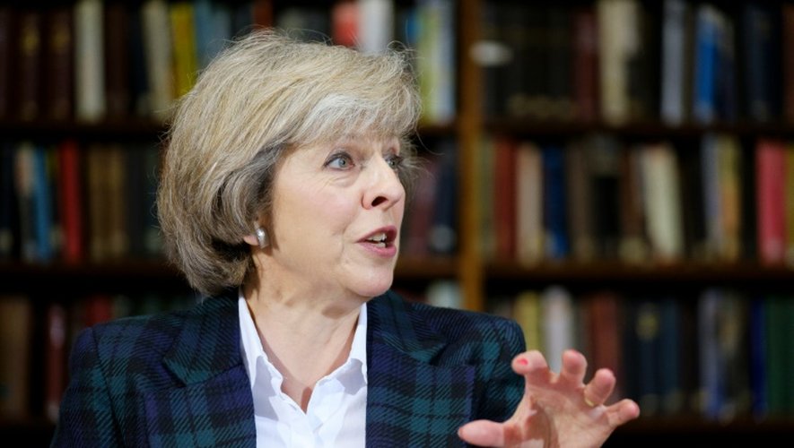 La ministre de l'Intérieur britannique Theresa May le 30 juin 2016