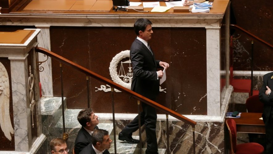 Le Premier ministre Manuel Valls à l'Assemblée nationale, le 5 juillet 2016