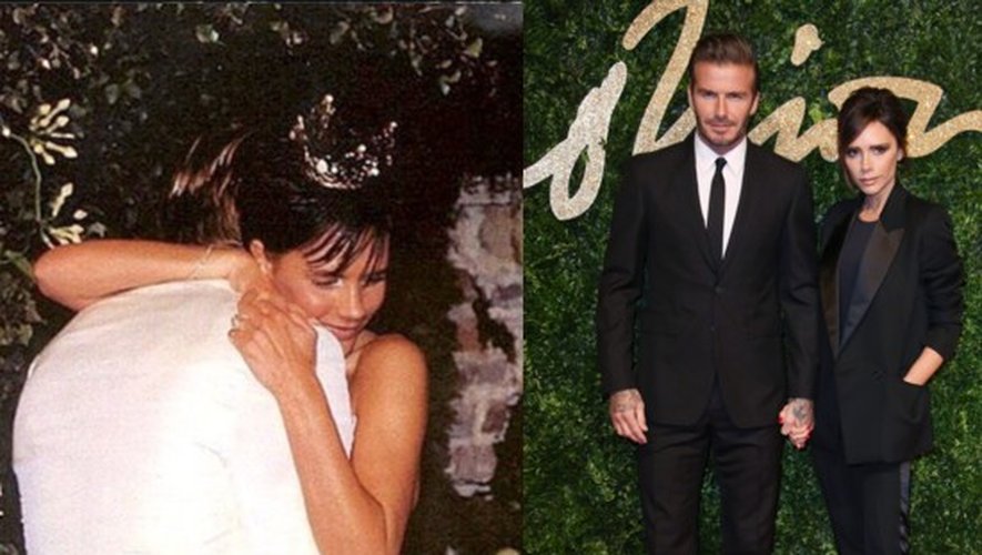 Une photo du mariage des Beckham, qu&#039;ils ont publiée sur leur Instagram