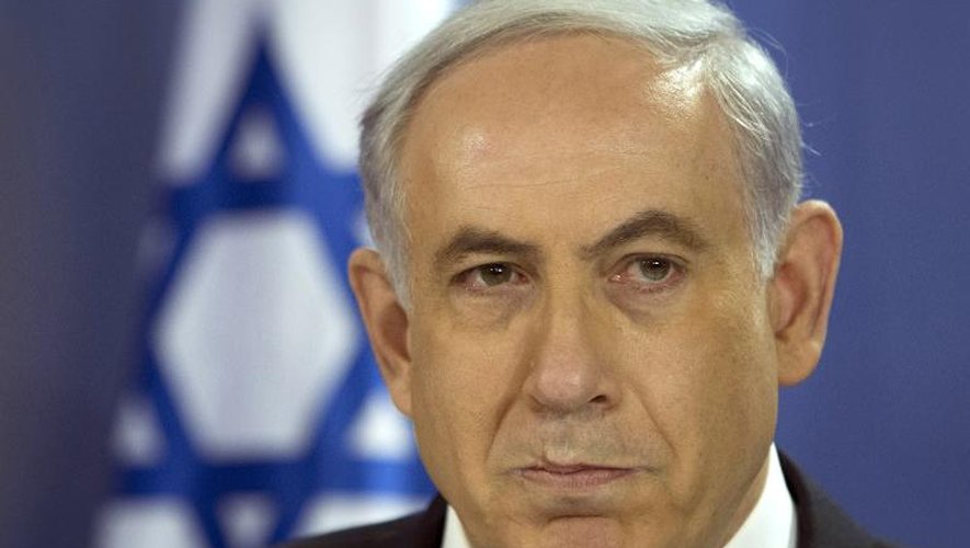 Le Premier ministre israélien Benjamin Netanyahu à Tel Aviv le 18 juillet 2014