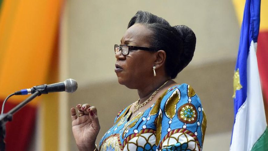 La présidente de transition de la Centrafrique, Catherine Samba Panza, le 6 mai 2014 à Bangui