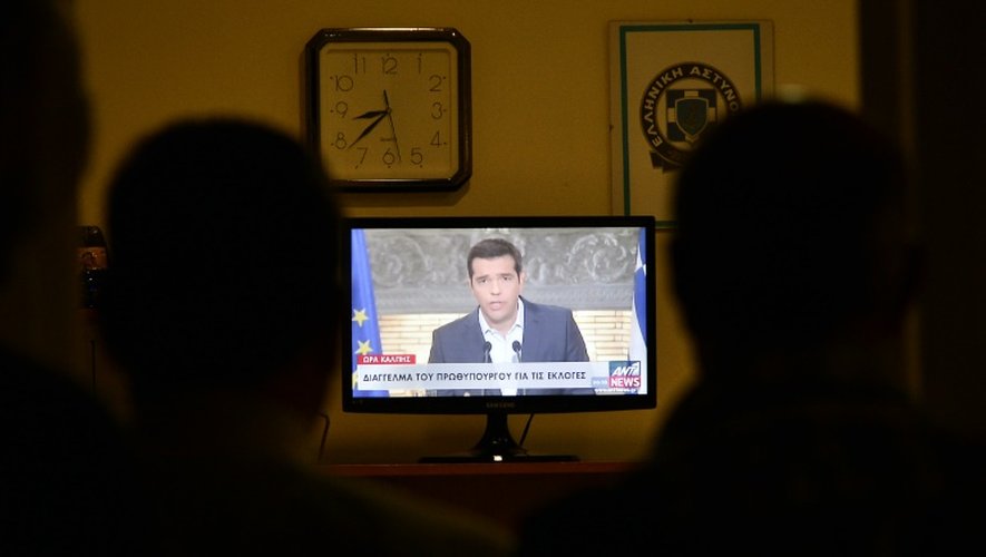 Allocution télévisée d'Alexis Tsipras à Athènes le 20 août 2015