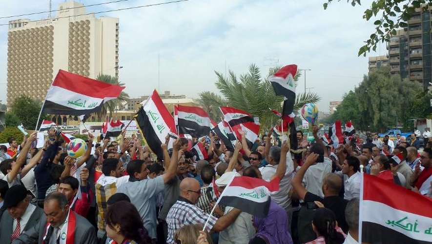 Manifestation le 26 octobre 2013 à Bagdad contre les privilèges des députés et des politiques