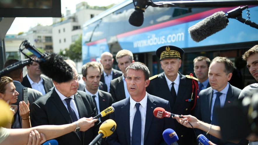 Le Premier ministre Manuel Valls, le 21 aoput 2015 à Paris