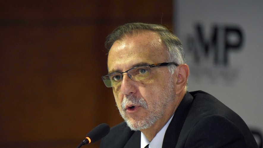 Le Colombien Ivan Velasquez, président de la Commission internationale contre l'impunité de l'ONU au Guatemala à Guatemala le 21 août 2015