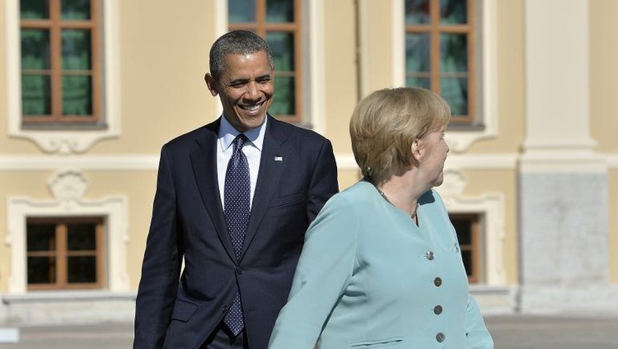 Barack Obama et Angela Merkel le 6 septembre 2013 au G20 à Saint-Petersbourg