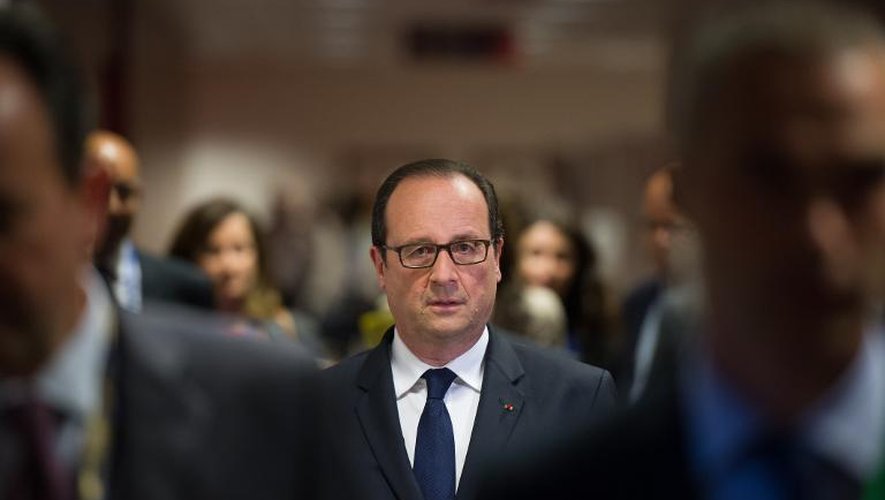 Le président de la République, François Hollande, le 16 juillet 2014 à Bruxelles