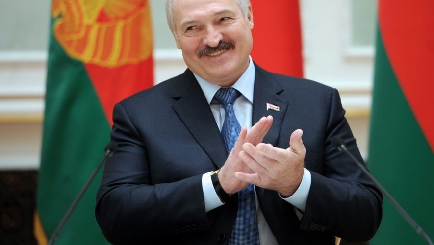 Le président bélarusse Alexandre Loukachenko le 10 mai 2015 à Minsk
