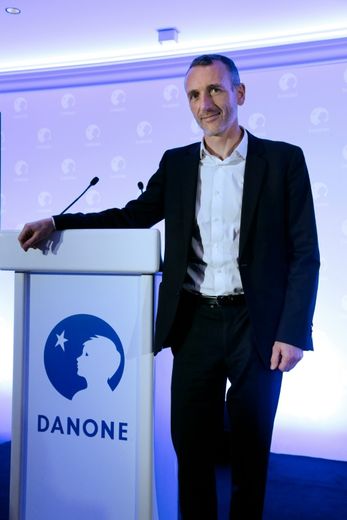 Le directeur général de Danone à Paris, le 23 février 2016