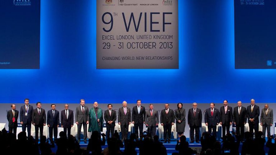 Les participants au  Forum islamique économique mondial (WIEF) à Londres, le 29 octobre 2013