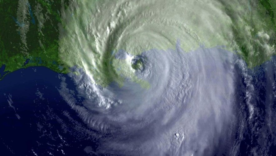 Une image satellite de la NOAA prise le 29 aout 2005 de l'ouragan Katrina