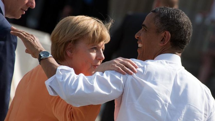 Angela Merkel et Barack Obama le 19 juin 2013 à Berlin
