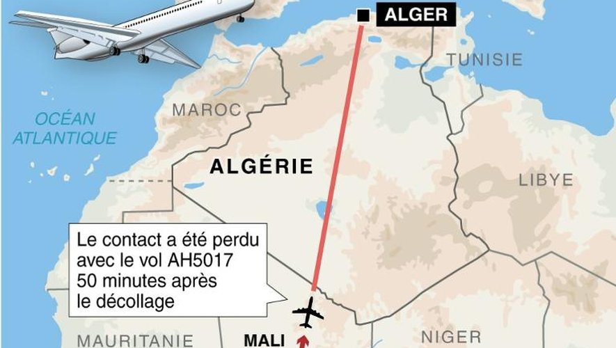 Un avion d'Air Algérie disparaît