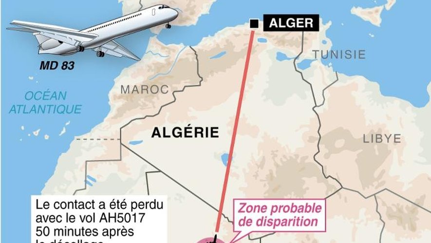 Un avion d'Air Algérie disparaît