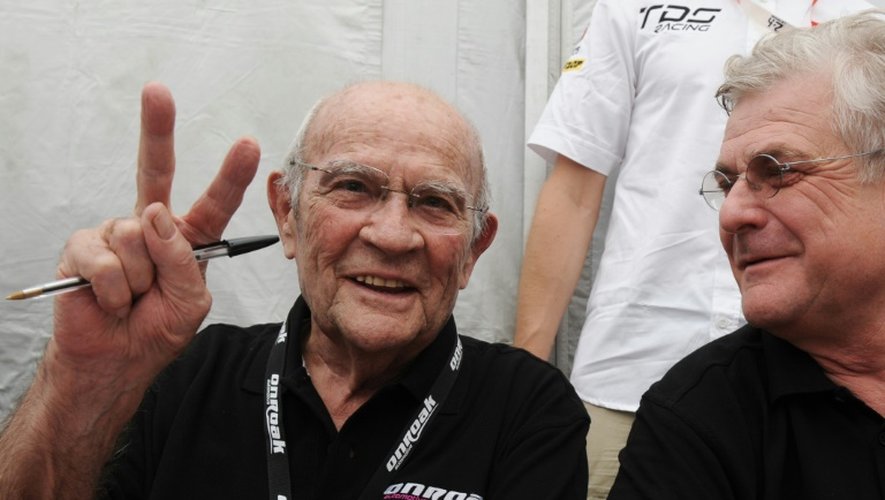 Guy Ligier (g), le 12 juin 2014 au Mans
