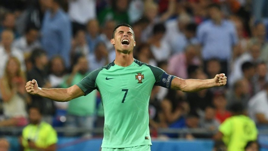 Cristiano Ronaldo lors de la demie-finale de l'Euro-2016 le 6 juillet 2016 à Lyon