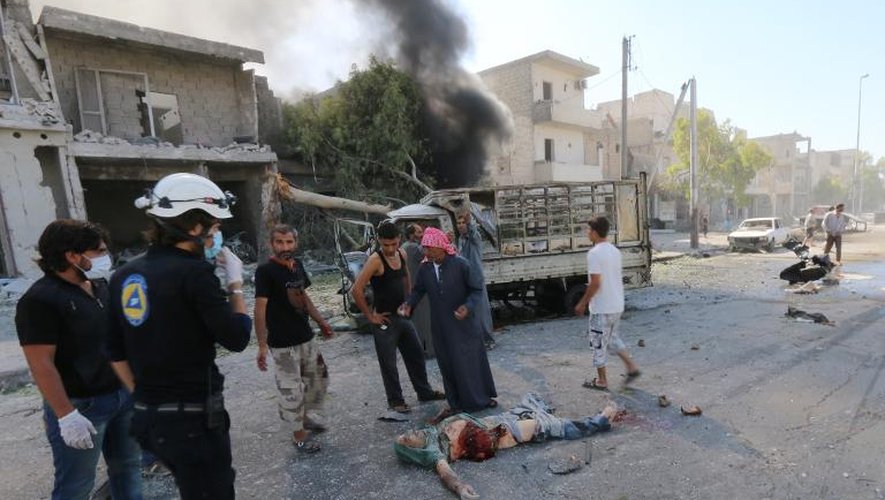 Une personne tuée dans un bombardement le 25 juillet 2014 à Alep