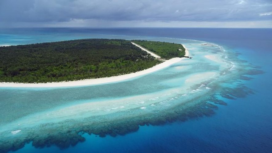 L'Ile de Grande glorieuse dans l'océan Indien le 9 avril 2014