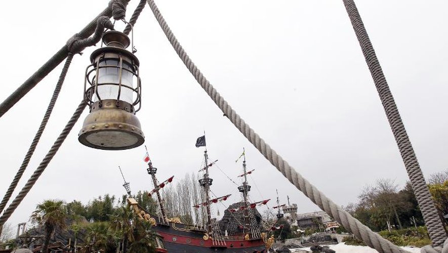 Vue endate du 31 mars 2012 de la Baie des Pirates à Disneyland Paris