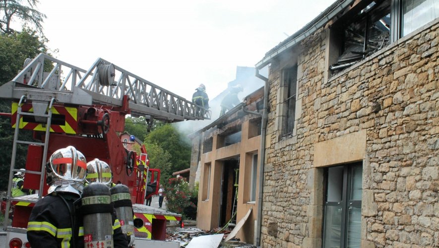 Une habitation détruite par un incendie dans l'Ouest-Aveyron