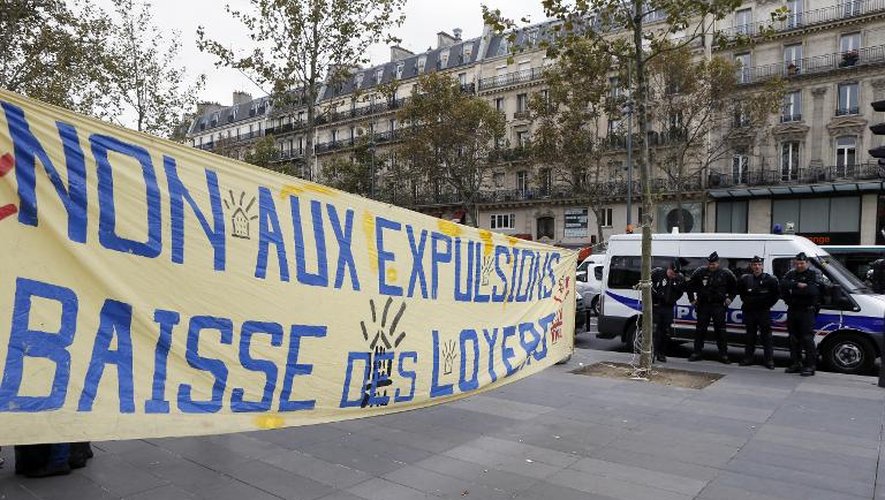 Manifestation contre les expulsions à Paris le 15 octobre 2013