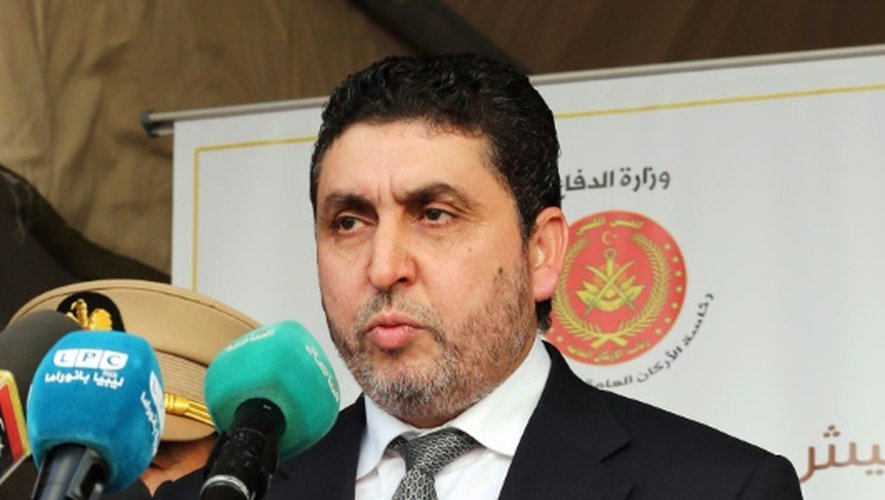 Khalifa Al-Ghweil, Premier ministre de l'auto-proclamé gouvernement libyen, le 13 août 2015 à Tripoli
