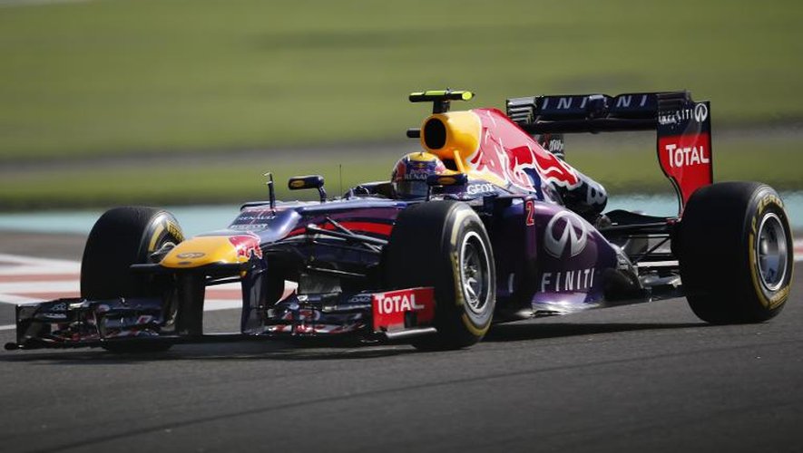 Le pilote australien Mark Webber lors de la 3e et dernière séance d'essais libres du GP d'Abou Dhabi