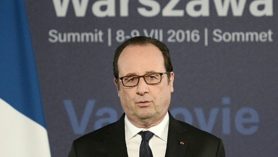 Le président français François Hollande, le 9 juillet 2016 à Varsovie