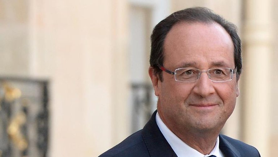 Le président François Hollande à l'Elysée, le 30 octobre 2013 à Paris