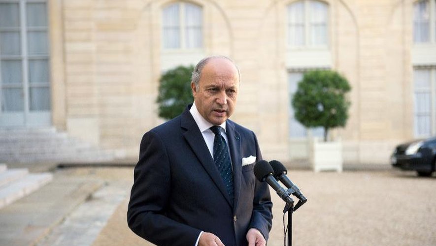 Le ministre des Affaires étrangères Laurent Fabius, le 3 novembre 2013 à l'Elysée, à Paris