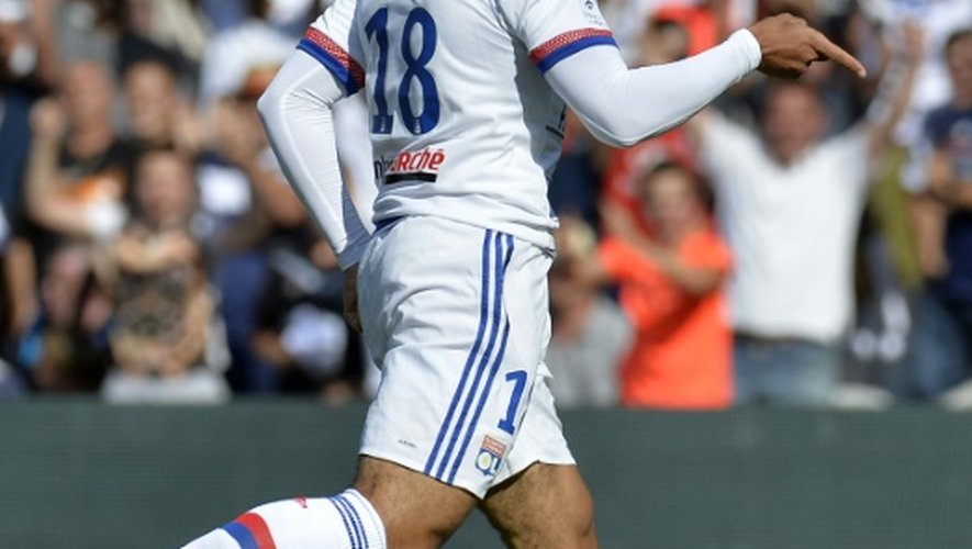 L'attaquant lyonnais Nabil Fekir, buteur contre Rennes au stade de Gerland, le 22 août 2015