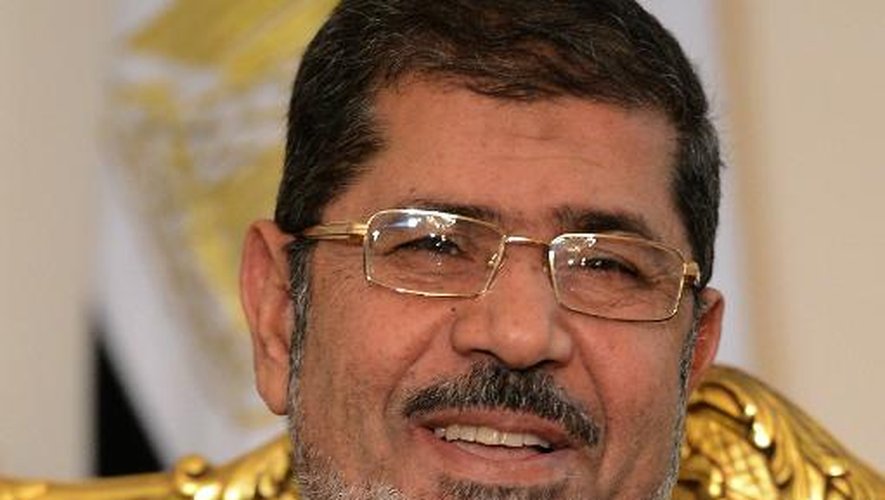 Le président déchu Mohamed Morsi, le 9 janvier 2013 au Caire