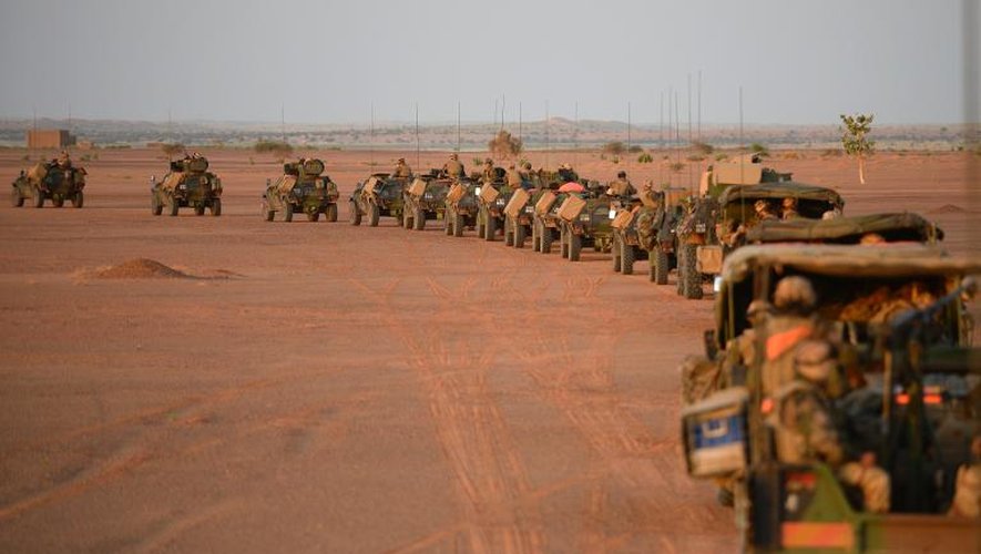 Un convoi de l'armée française au Mali, le 2 novembre 2013