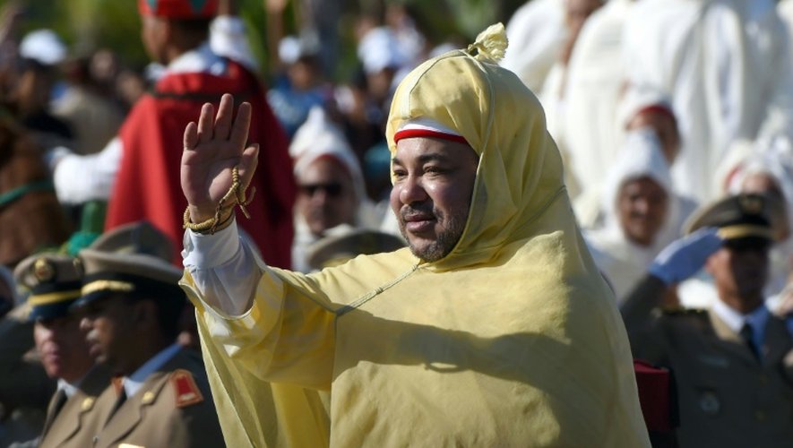 Le roi marocain Mohammed VI, le 31 juillet 2014 à Rabat, lors des cérémonies du 15e anniversaire de son accession au trône