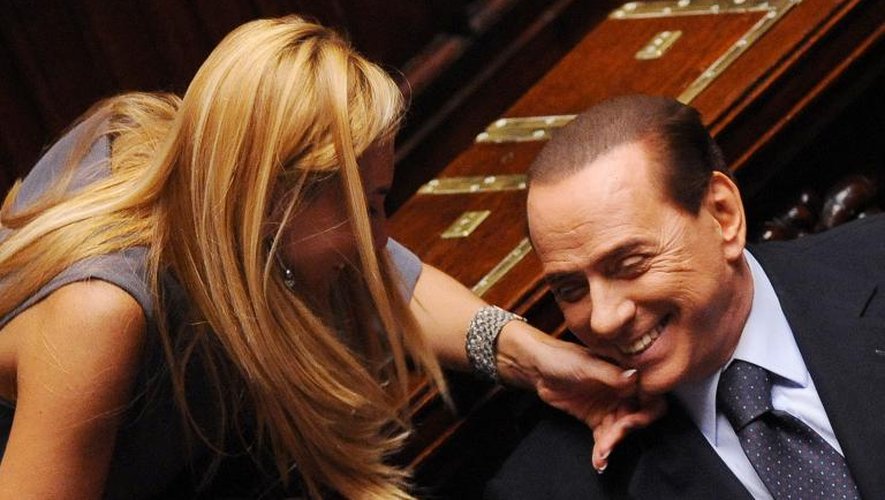 Silvio Berlusconi, au Sénat, le 3 août 2011 à Rome