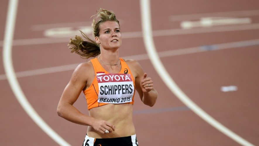 La Néerlandaise Dafne Schippers en demi-finale du 200 m aux Mondiaux, le 27 août 2015 à Pékin