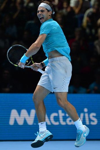 Rafael Nadal face à Stanislas Wawrinka au Masters le 6 novembre 2013