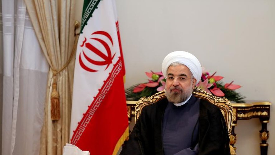 Le président iranien Hassan Rohani à Téhéran le 27 octobre 2013