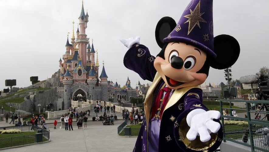 Le parc d'attraction Disneyland, à Chessy, près de Marne-la-Vallée, le 31 mars 2012