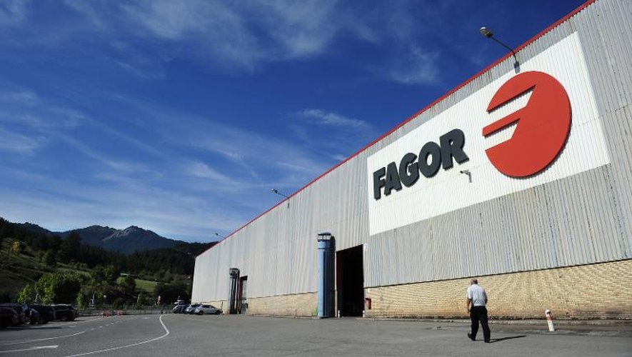 Entrée de l'usine Fagor à Arrasate-Mondragon, dans le Pays basque espagnol