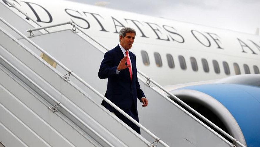 Le secrétaire d'Etat américain John Kerry arrive à Genève, le 8 novembre 2013