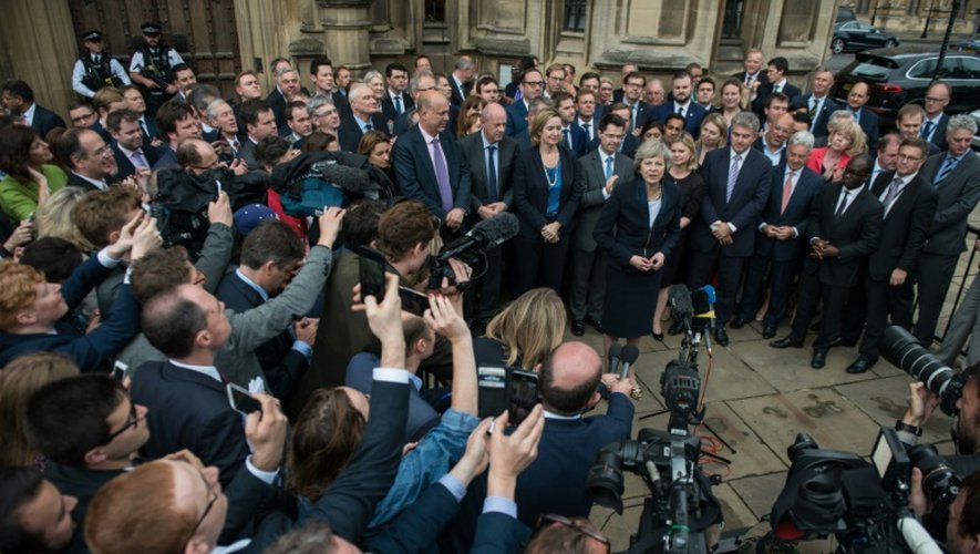 Theresa May devant le Parlement britannique, le 11 juillet 2016 à Londres