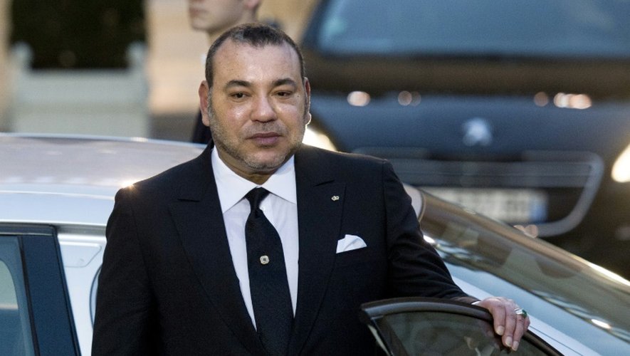Le roi du Maroc Mohammed VI, le 9 février 2015 à Paris