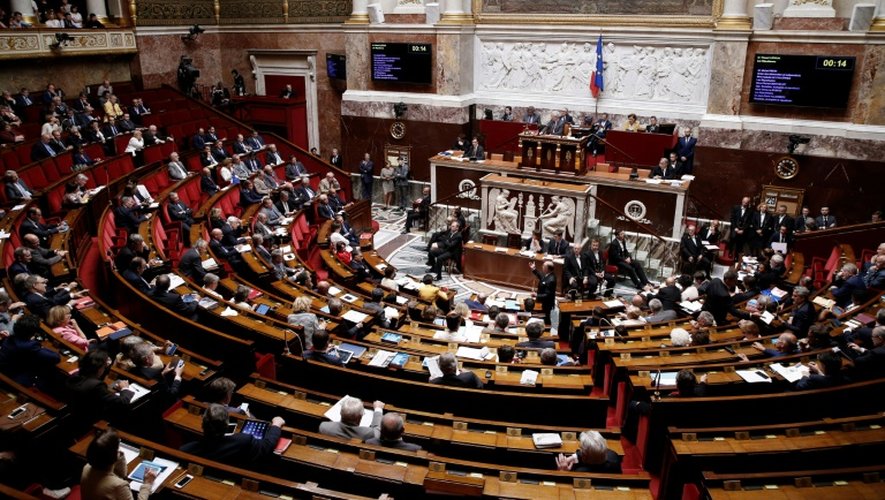 L'Assemblée nationale lors d'une séance à Paris le 29 juin 2016