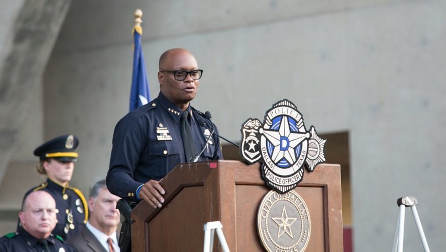 Le chef de la police de Dallas, David Brown, le 11 juillet 2016 à Dallas, au Texas